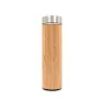  Bamboo vacuum flask 500 ml with sieve stopping dregs and digital beverage temperature display