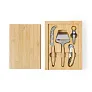  Bamboo cheese and wine set