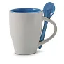  Ceramic mug 300 ml with spoon