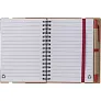  Memo holder, notebook, sticky notes, ball pen