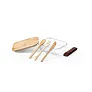  Glass lunch box 700 ml, bamboo lid and cutlery