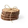  Wooden cup coaster set, 4 pcs