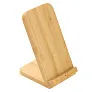 B'RIGHT bamboo wireless charger 10W, phone stand