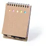  Memo holder, notebook approx. A6, sticky notes, ball pen