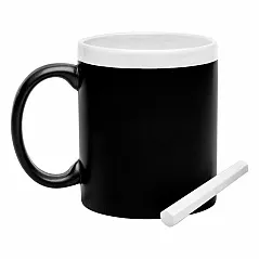 Ceramic mug for drawing 300 ml, chalk