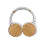  Foldable wireless headphones, bamboo details