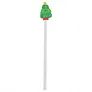  Pencil with eraser, Christmas pattern