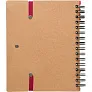  Memo holder, notebook, sticky notes, ball pen