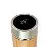  Bamboo vacuum flask 500 ml with sieve stopping dregs and digital beverage temperature display