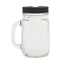  Drinking jar 500 ml with straw