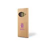  Glass reusable drinking straw set B'RIGHT, 4 pcs, cleaning brush with plate for personalization included
