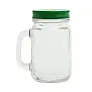  Drinking jar 500 ml with straw