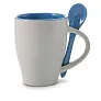  Ceramic mug 300 ml with spoon