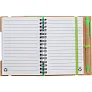  Memo holder, notebook, sticky notes, ball pen
