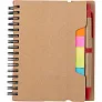  Memo holder, notebook, sticky notes, ball pen