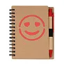  Notebook approx. B7 "smiling face" with ball pen