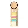  Bamboo memo holder, sticky notes, bookmark, ruler, notebook