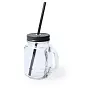  Drinking jar 500 ml with straw