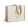  Laminated jute shopping bag with laminated cotton element
