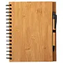  Bamboo notebook A5 with ball pen