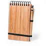  Bamboo notebook A6 with ball pen