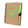  Notebook approx. B7 "smiling face" with ball pen