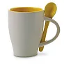  Ceramic mug 300 ml with spoon