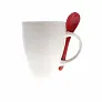  Ceramic mug 300 ml with spoon