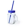  Drinking jar 500 ml with straw