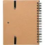  Memo holder, notebook, sticky notes, ball pen