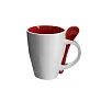  Ceramic mug 300 ml with spoon