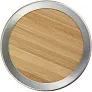  Bamboo vacuum flask 420 ml with sieve stopping dregs