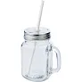  Drinking jar 480 ml with straw