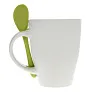  Ceramic mug 300 ml with spoon