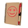  Notebook approx. B7 "smiling face" with ball pen