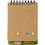  Memo holder, notebook approx. A6, sticky notes and ball pen
