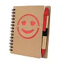  Notebook approx. B7 "smiling face" with ball pen