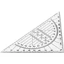  Square with protractor