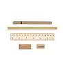  School set in cork pouch, pencil case