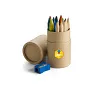 Colour pencil set with pencil sharpener