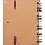  Memo holder, notebook, sticky notes, ball pen