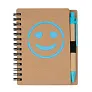  Notebook approx. B7 "smiling face" with ball pen
