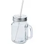  Drinking jar 480 ml with straw