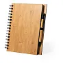  Bamboo notebook A5 with ball pen