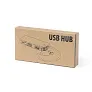  Bamboo USB hub 2.0 with USB type C