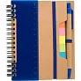  Memo holder, notebook, sticky notes, ball pen