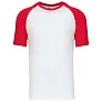 BASEBALL Majica kratkih rukava s dvije boje - 165 g/m² - Kariban