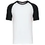 BASEBALL Majica kratkih rukava s dvije boje - 165 g/m² - Kariban