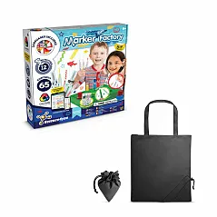 Educational kit supplied with a 190T folding gift bag