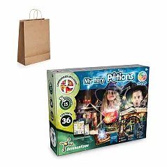 Educational kit supplied with a kraft paper gift bag (115 g/m²)